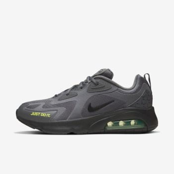 Nike Air Max 200 - Férfi Utcai Cipő - Sötét Szürke/Fekete